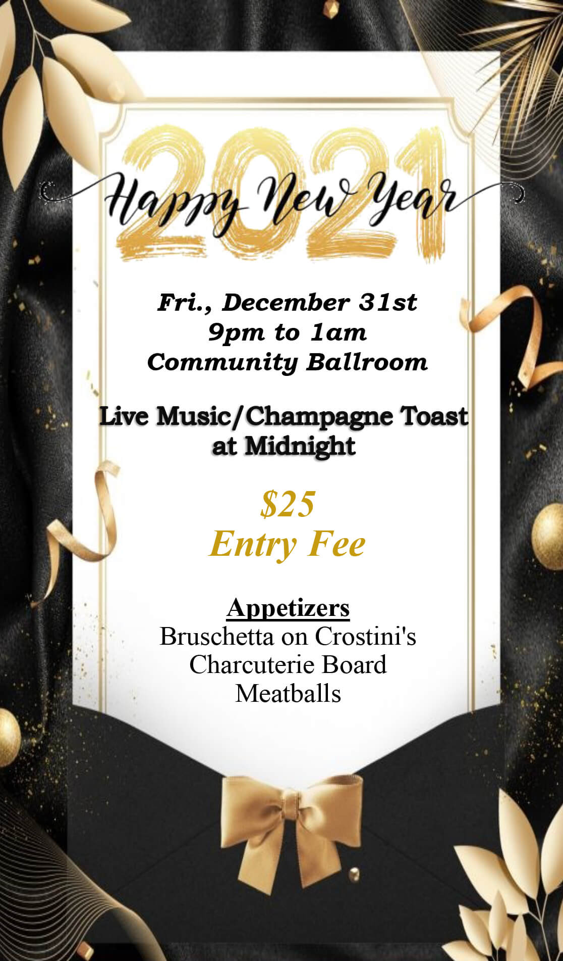 Get your New Year’s Eve Tickets Now! Ventura Country Club
